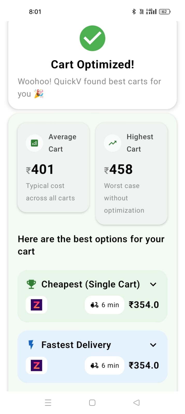 Cart Optimizer