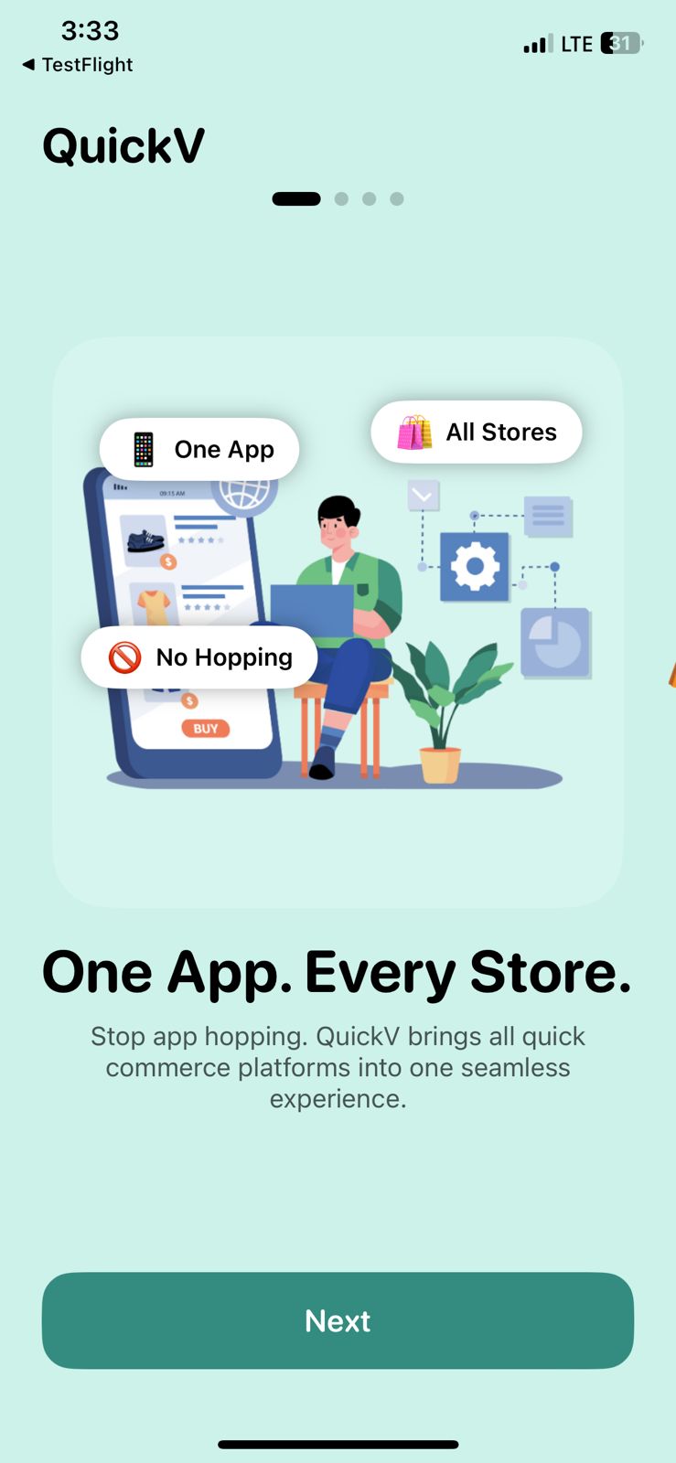 QuickV App Screenshot 1
